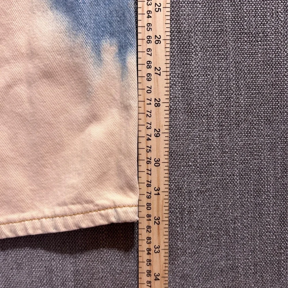 Levi's 569 Loose Straight Jeans Mens 36x32 (Fits 39x32)Blue Bleach Cloud Wash